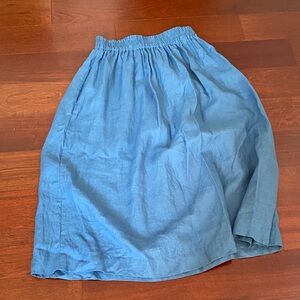 Blue long sion NPL skirt